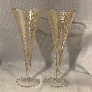 Vtg ARC France Wine Flutes
